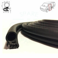 VW Transporter T5 Panel Van Side Sliding Door Weatherstrip Rubber Seal (2003-2015) 7E0843791B