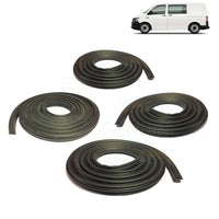 VW Volkswagen Transporter T5 Door Weatherstrip Rubber Seal Set (2003-2015) (4 Pieces) 7H0829193BH