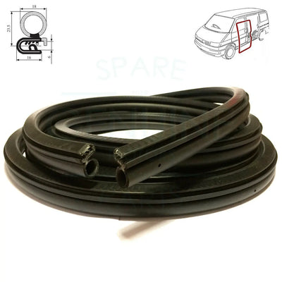 Side Sliding Cargo Door Aperture Weatherstrip Rubber Seal For VW Transporter T4 (Panel Van) (1990-2003) 7D0843791F